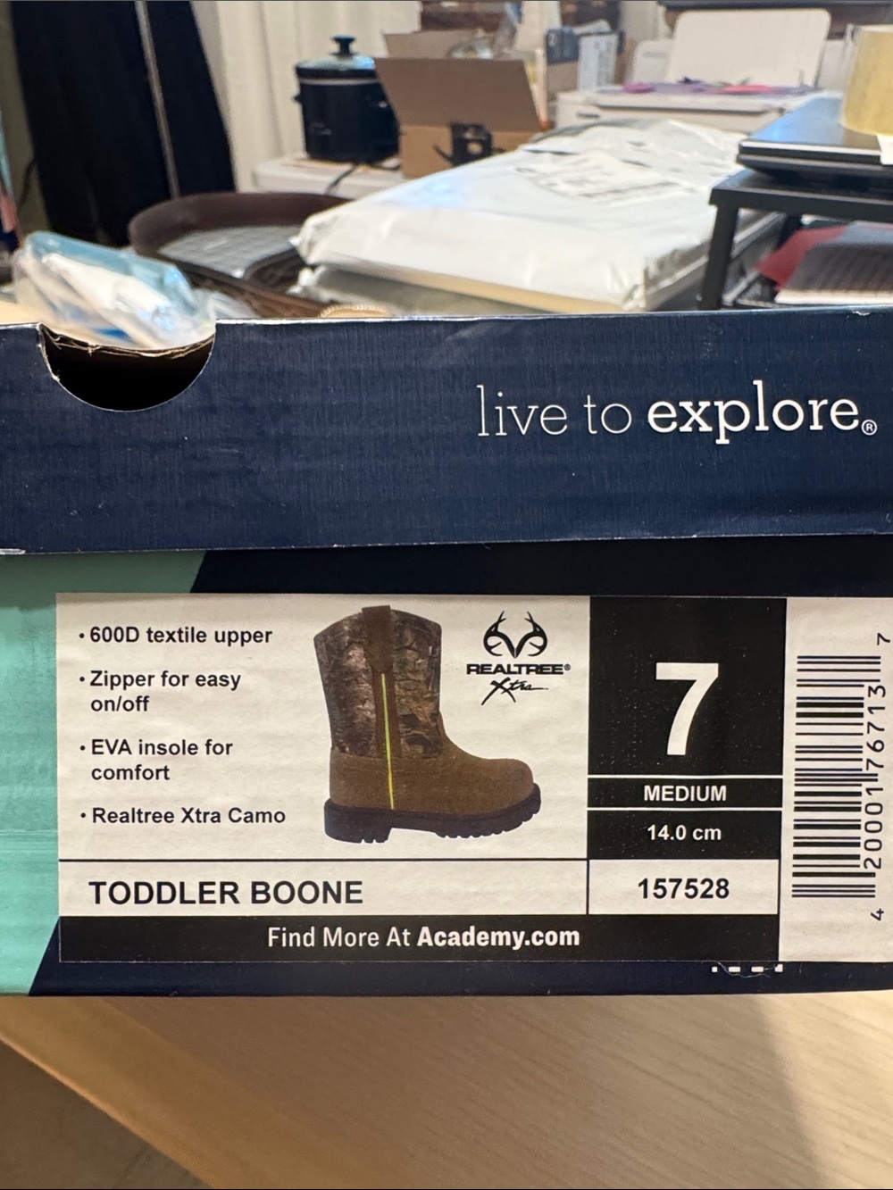 Magellan Outdoors Toddler Waterproof Camo & Brown Ankle Boot
